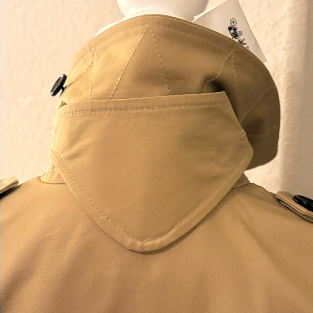 Coach Camel Double-Breasted Trench Coat - Picture 3 of 8